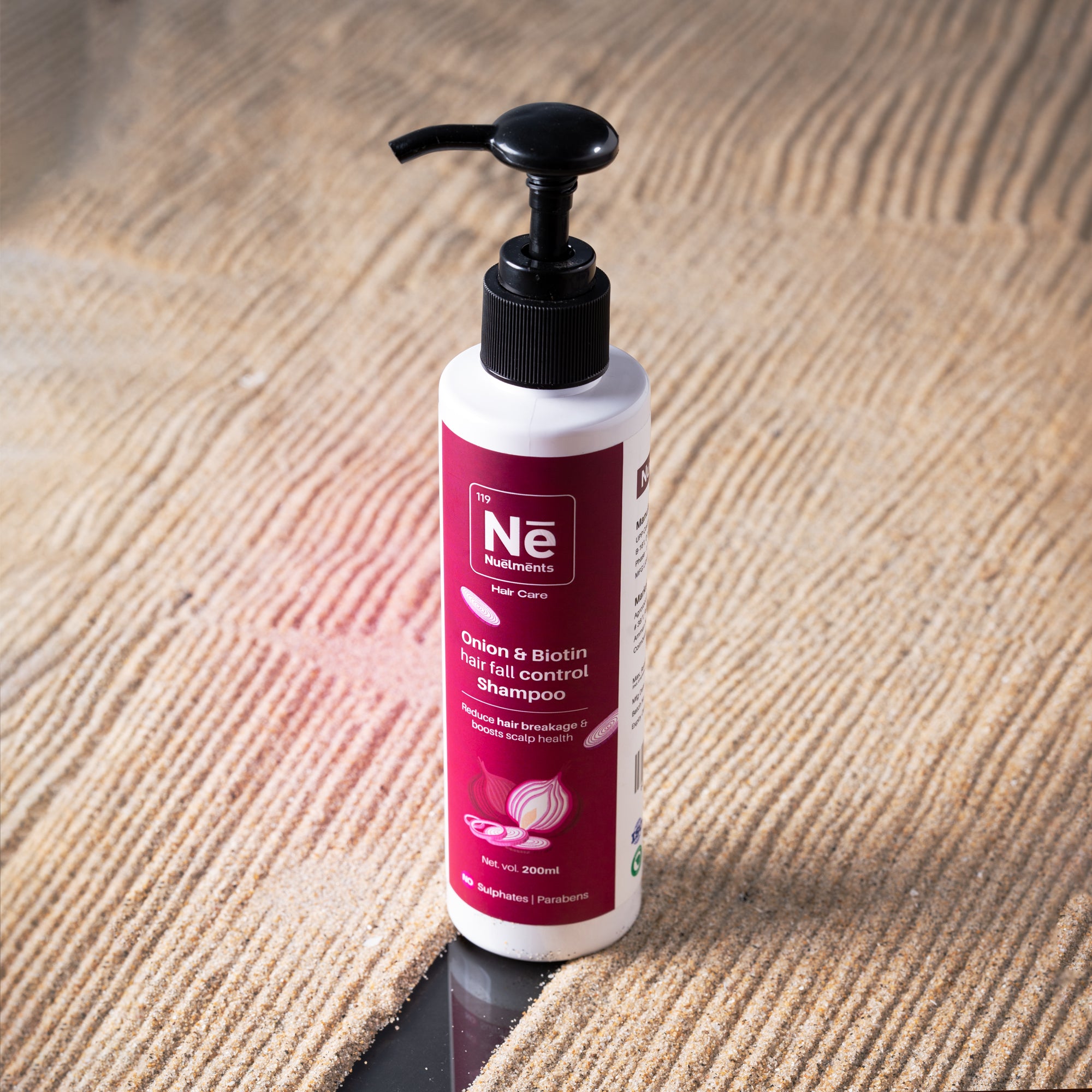 Nuelments Onion & Biotin Shampoo for Anti Hair Fall & Hair Growth
