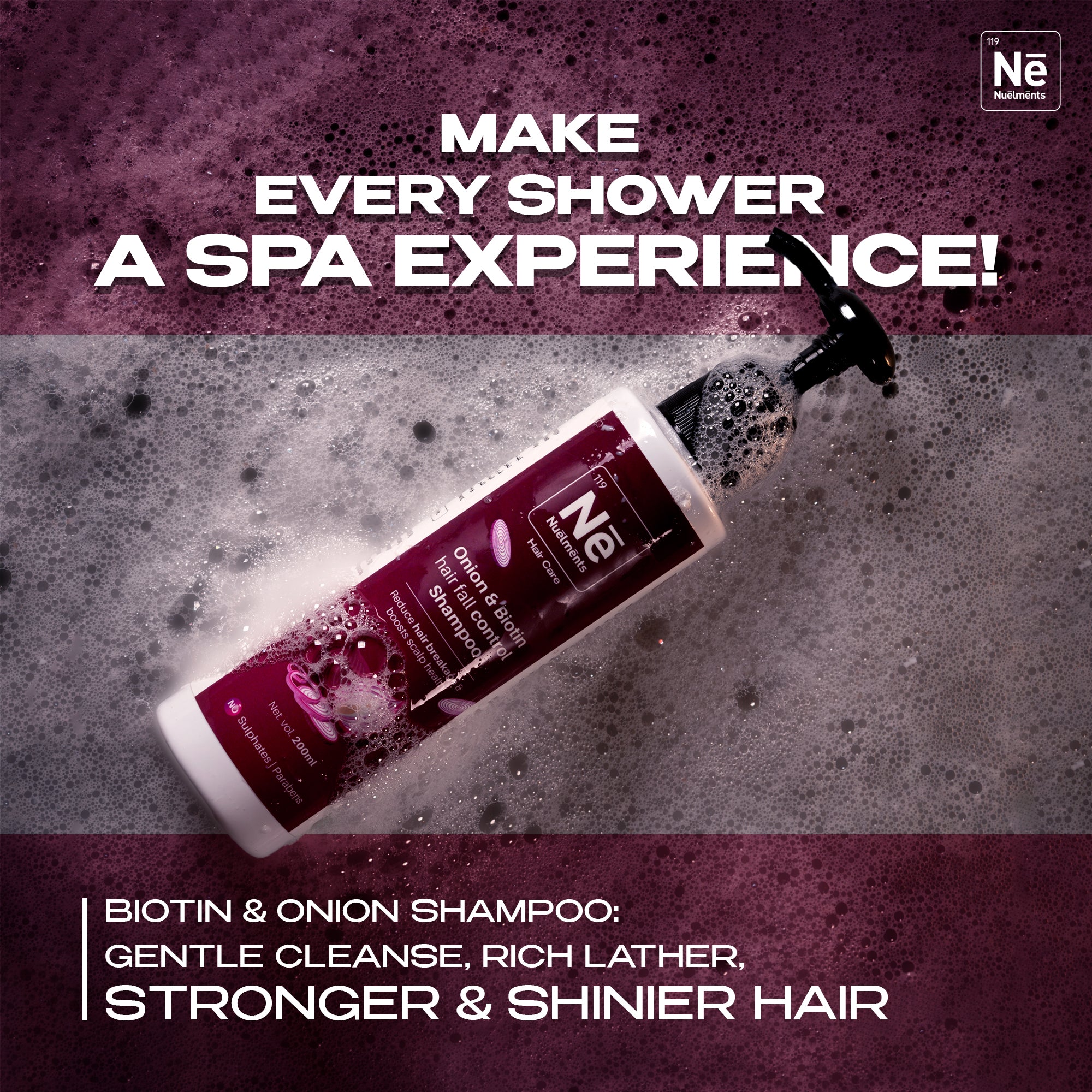 Onion & Biotin Shampoo & Conditioner for Anti Hair Fall & Hair Growth with Extract 200ml-COMBO OFFER PACK