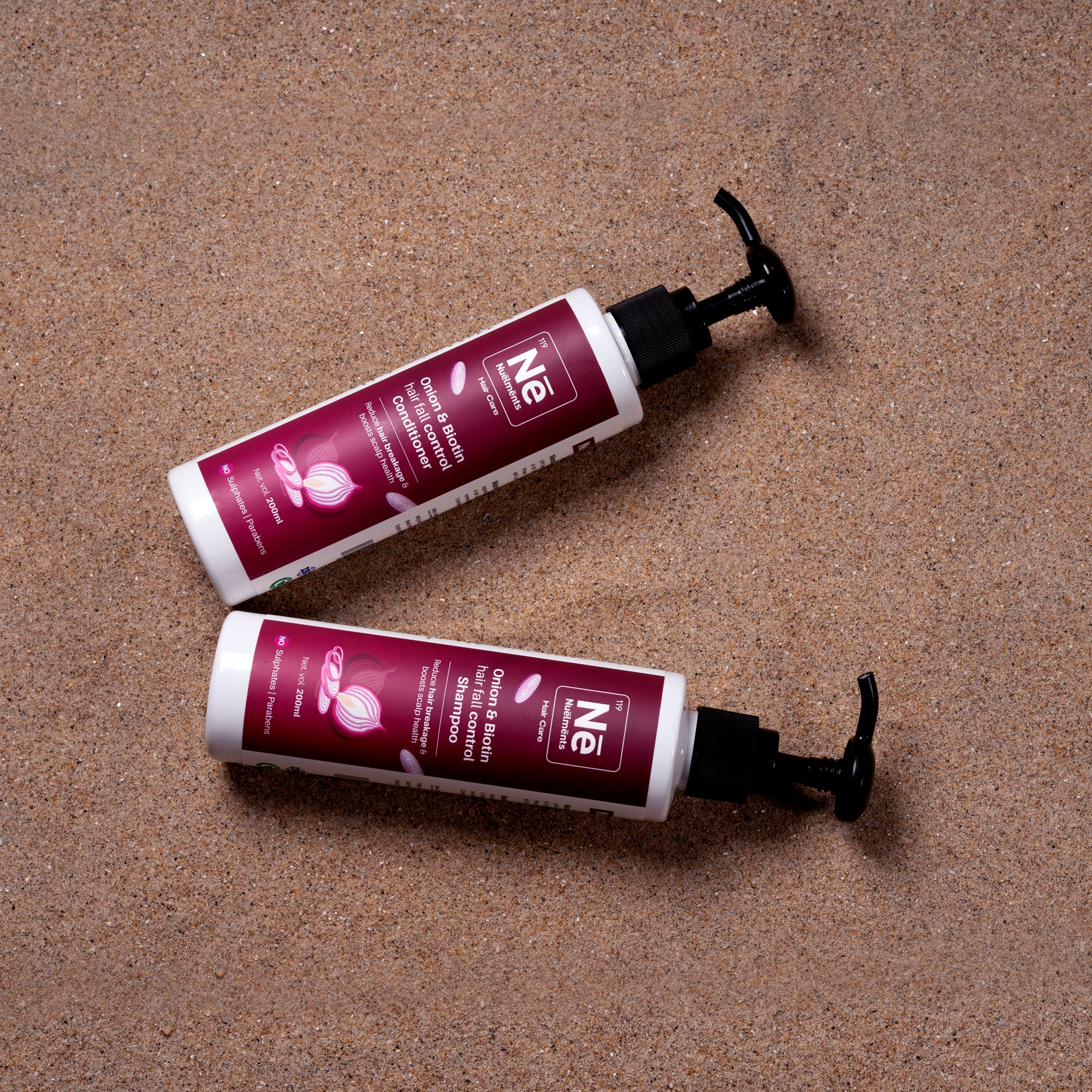 Onion & Biotin Shampoo & Conditioner for Anti Hair Fall & Hair Growth with Extract 200ml-COMBO OFFER PACK